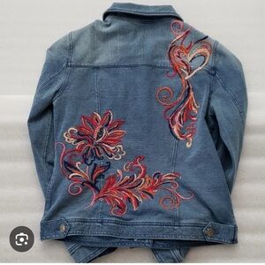 Zenergy Indigo soft Stretch Jean Jacket. Chicos size 0